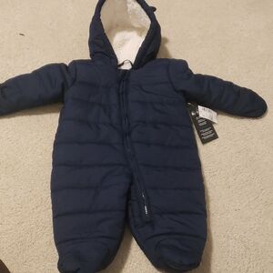 Navy Blue 3-6 Month NWT One Piece Snowsuit Bunting